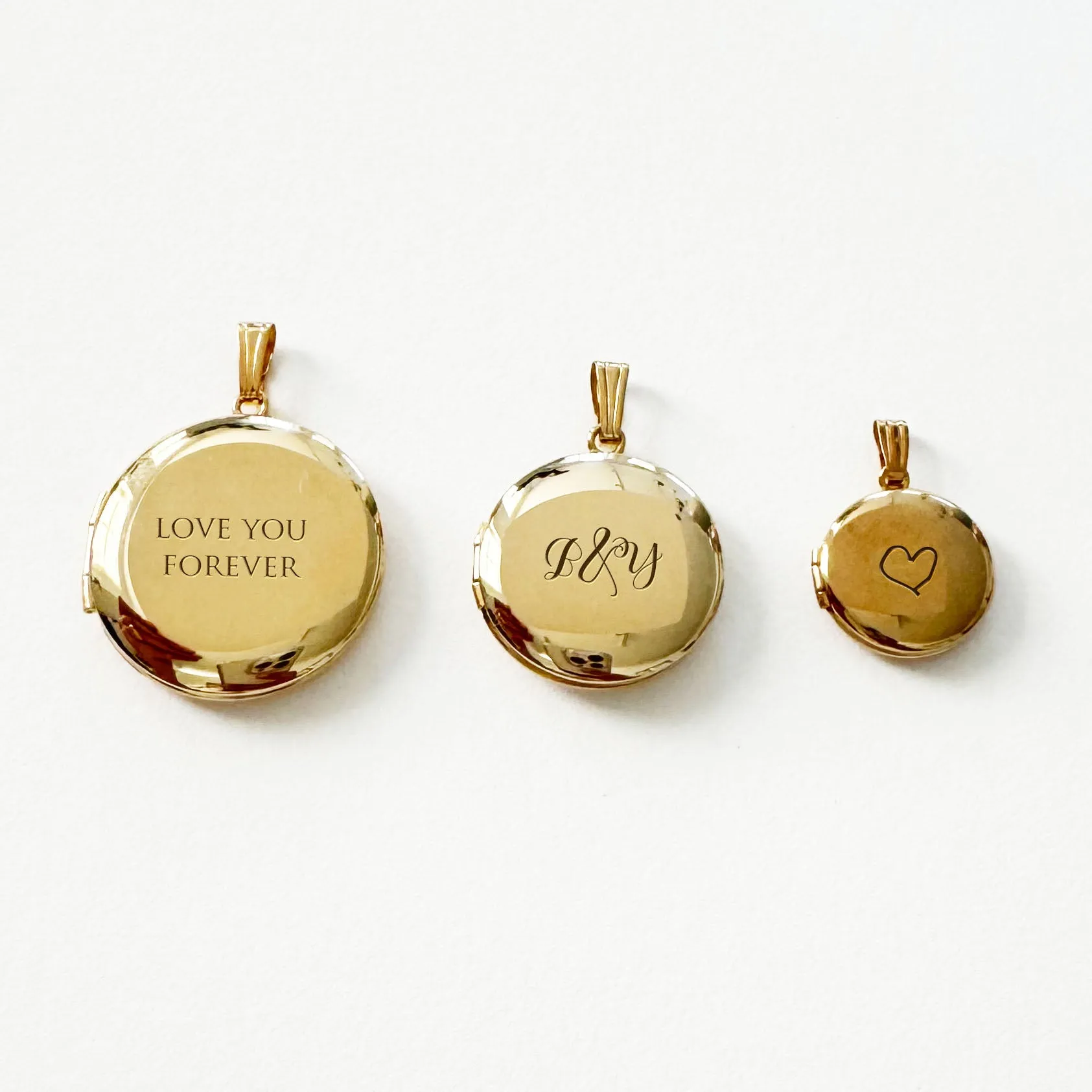 14K Gold Filled Large Silhouette Locket