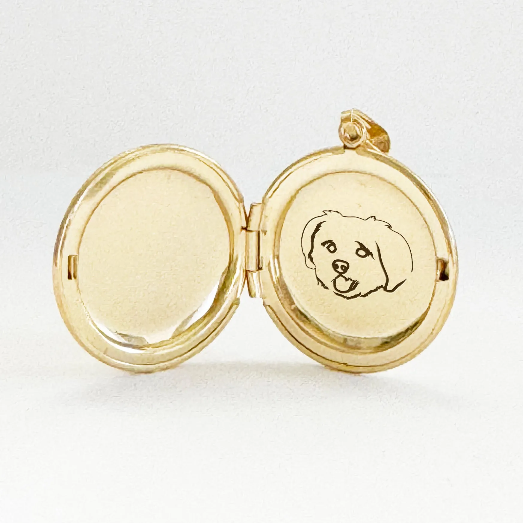 14K Gold Filled Large Silhouette Locket