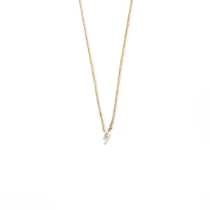 14k Gold Itty Bitty Lightning Bolt Necklace