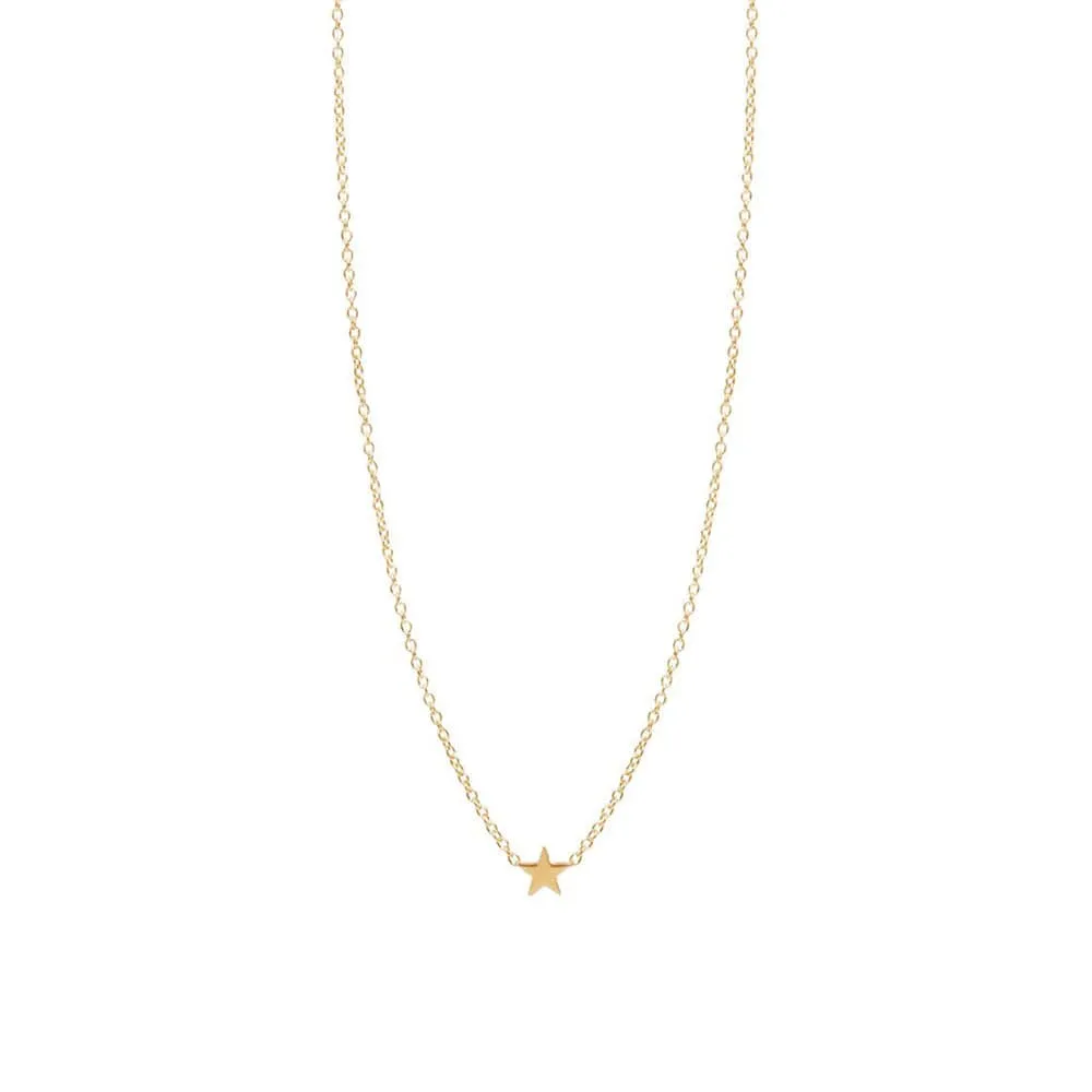 14k Gold Itty Bitty Star Necklace