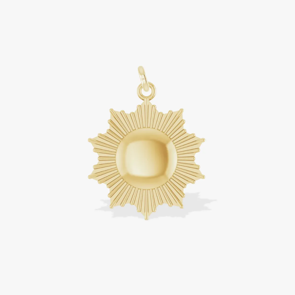 14K Sunburst Charm