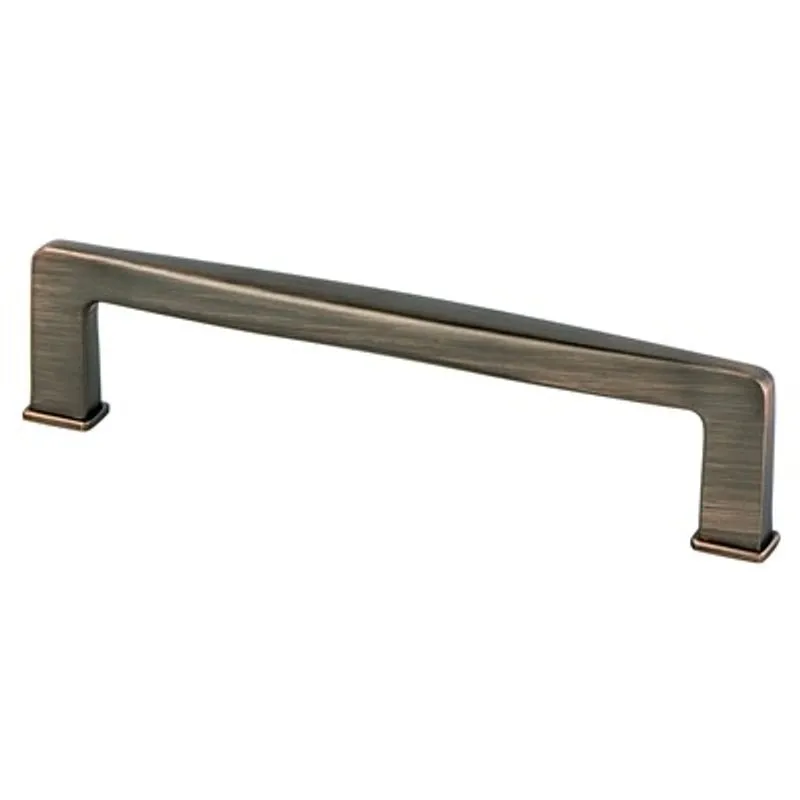 5.56" Transitional Modern Contoured Square Pull in Verona Bronze from Subtle Collection