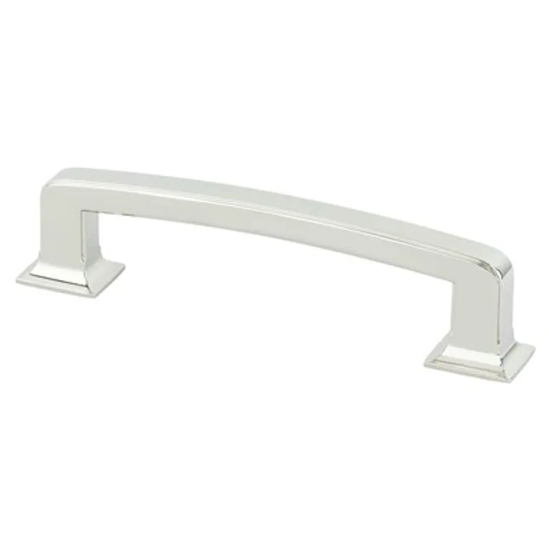 6.06" Transitional Modern Square Pull in Polished Nickel from Designers' Group Collection