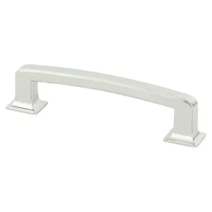 6.06" Transitional Modern Square Pull in Polished Nickel from Designers' Group Collection