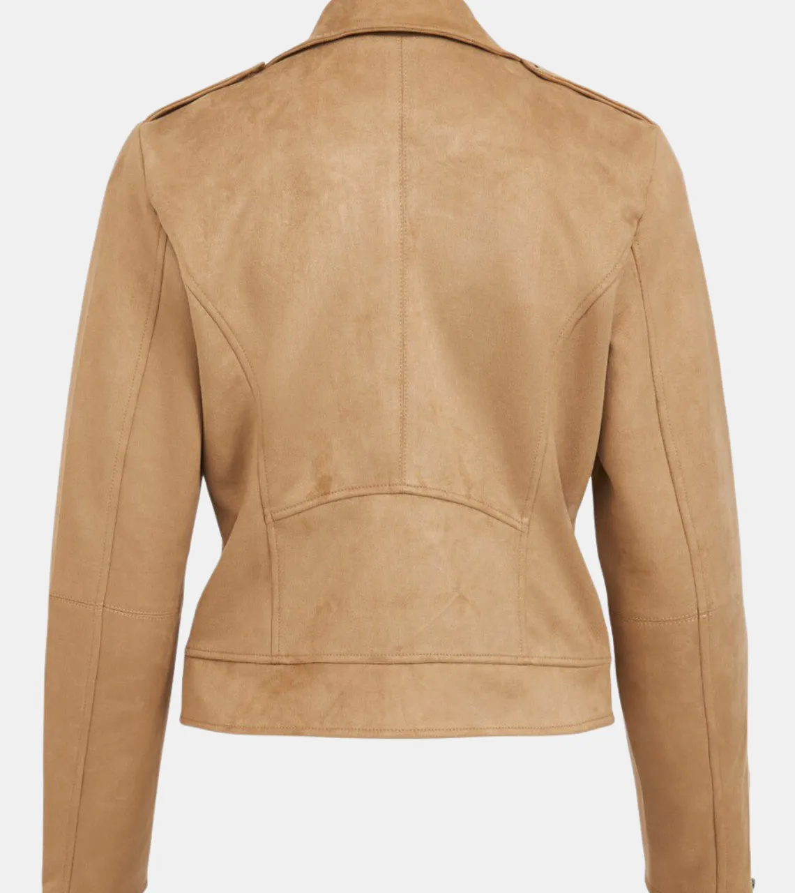 Alora Women's Beige Leather Jacket