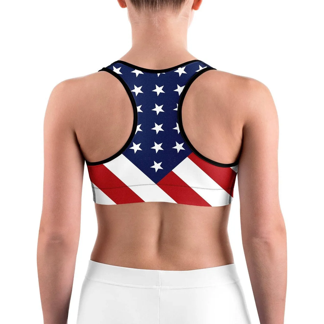 American Flag Sports Bra