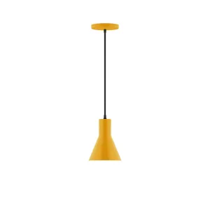 Axis Flare 6" Pendant Light in Bright Yellow