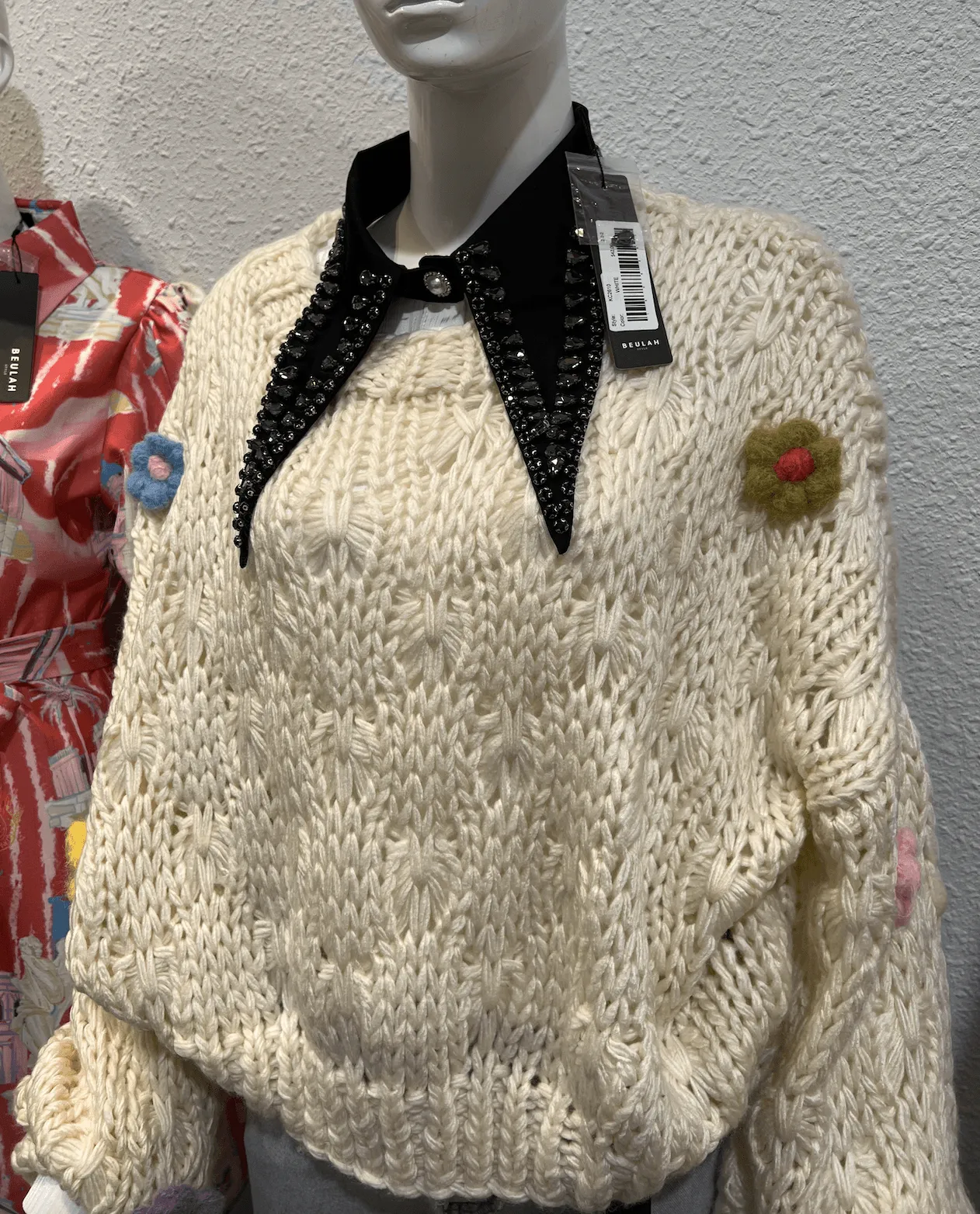 Beulah Flower Chunky Sweater DC4103 by Beulah