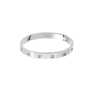 BG808W B.Tiff 8-Stone Bold Bangle Bracelet