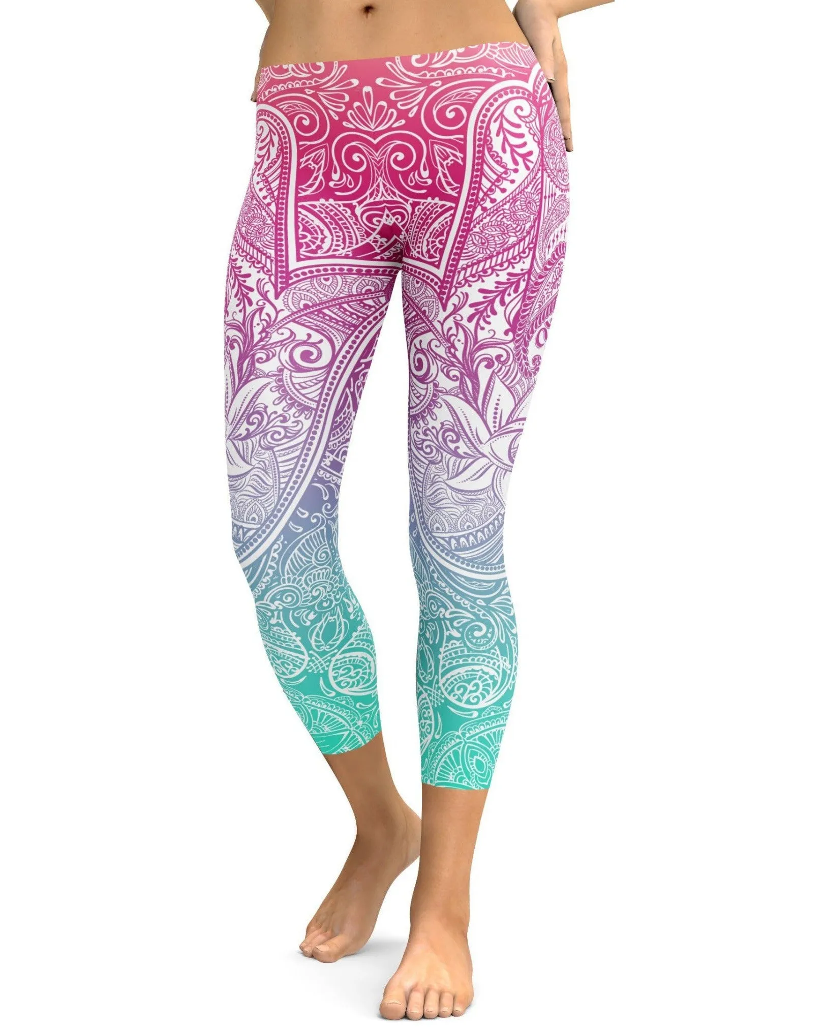 Bright Hamsa Capris