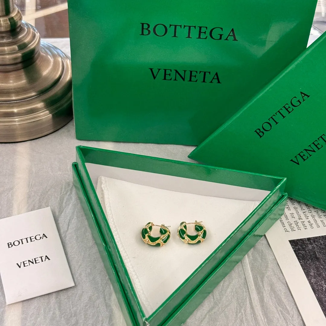 BV Green Diamond Lava Donut Earrings EHC141