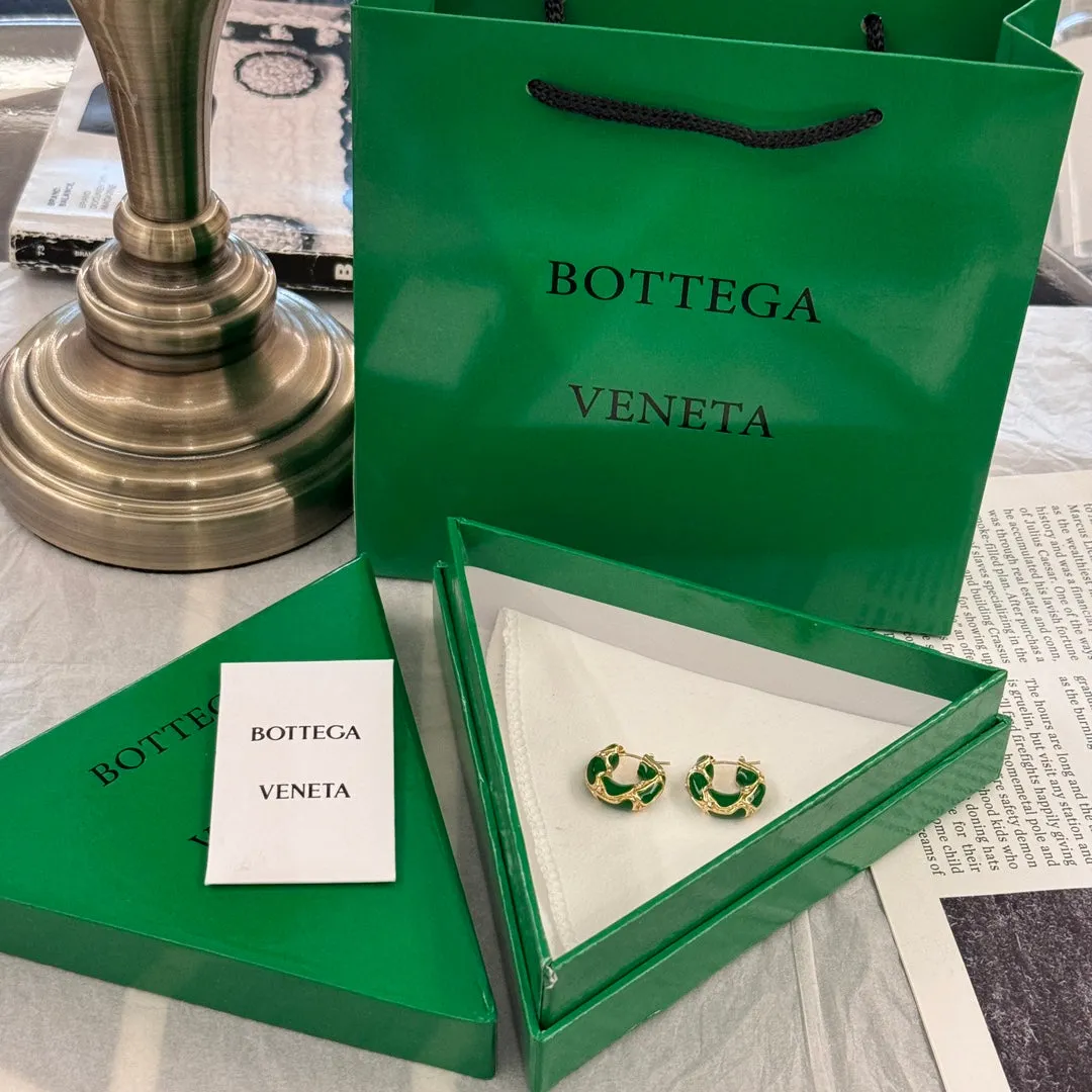 BV Green Diamond Lava Donut Earrings EHC141