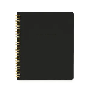 CHIC BLACK SPIRAL NOTEBOOK