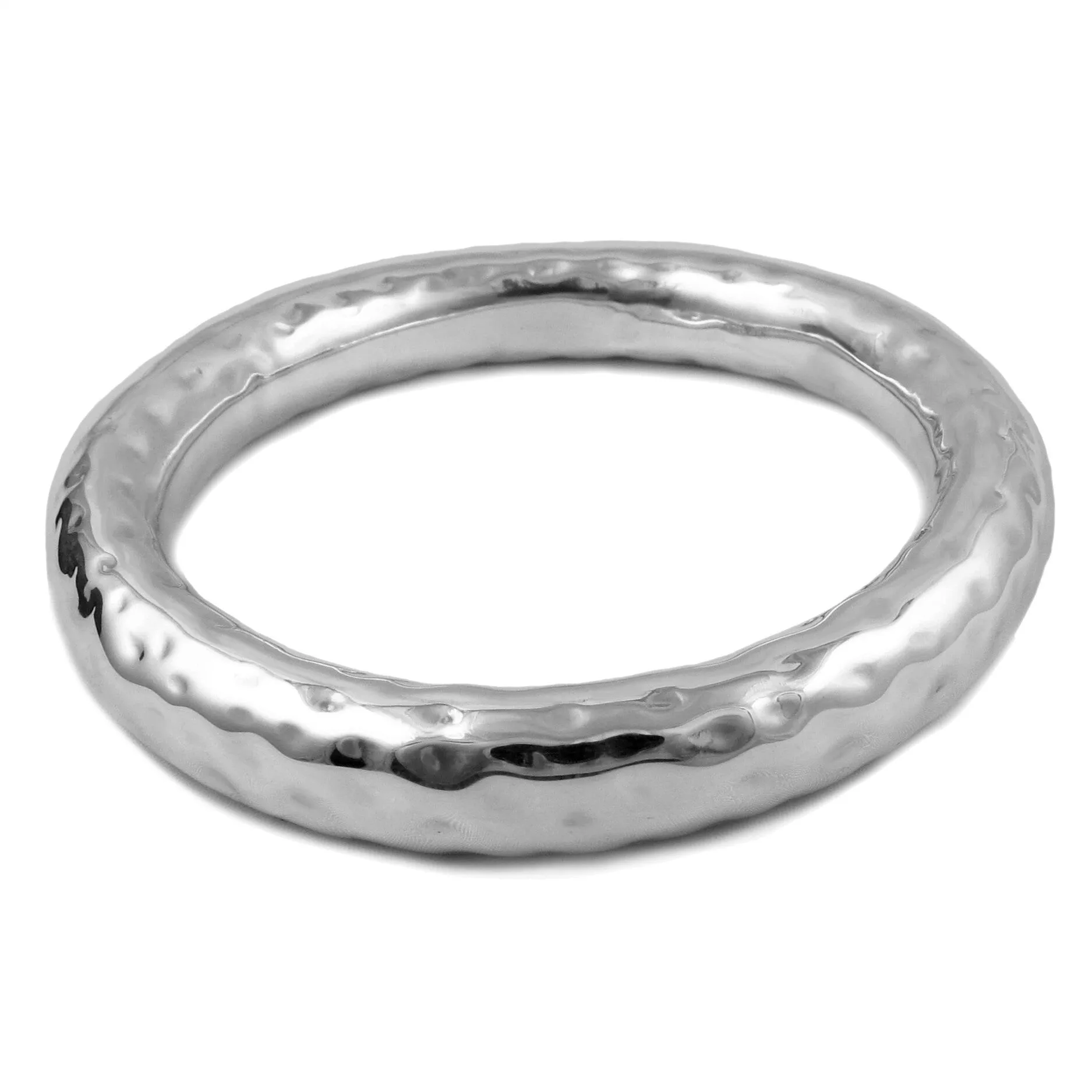 Chunky Sterling Silver Bangle for Women