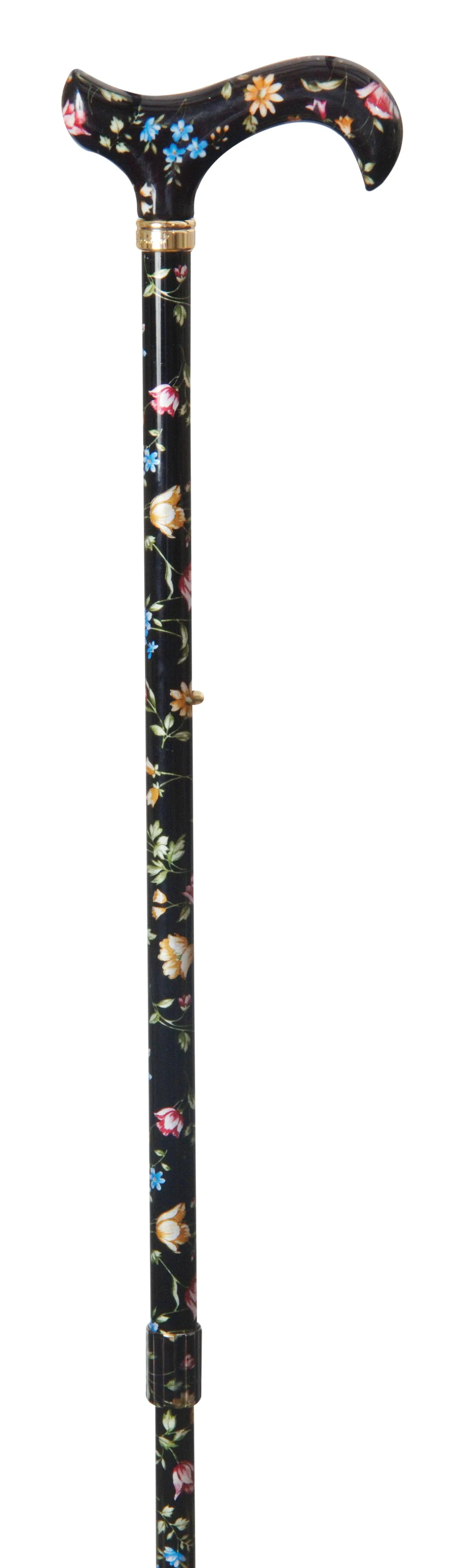 Classic Canes Tea Party Derby Cane Black Floral