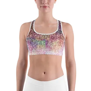 Colorful Sparkles Sports Bra