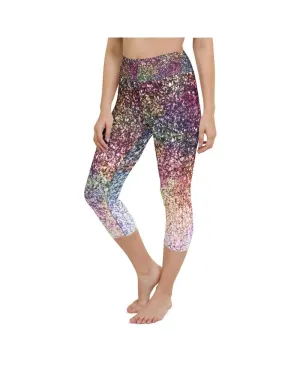 Colorful Sparkles Yoga Capris