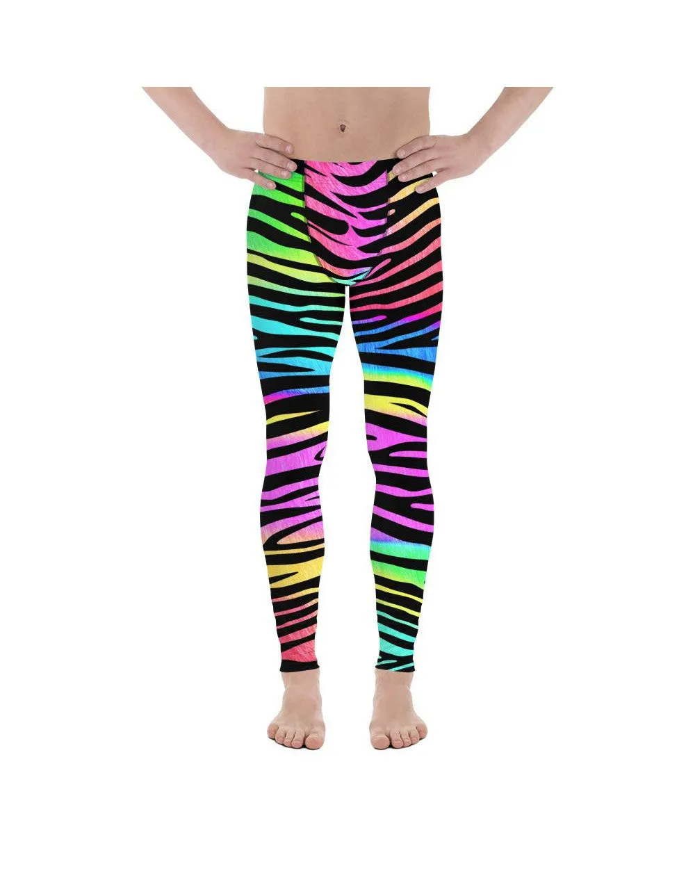 Colorful Zebra Striped Meggings