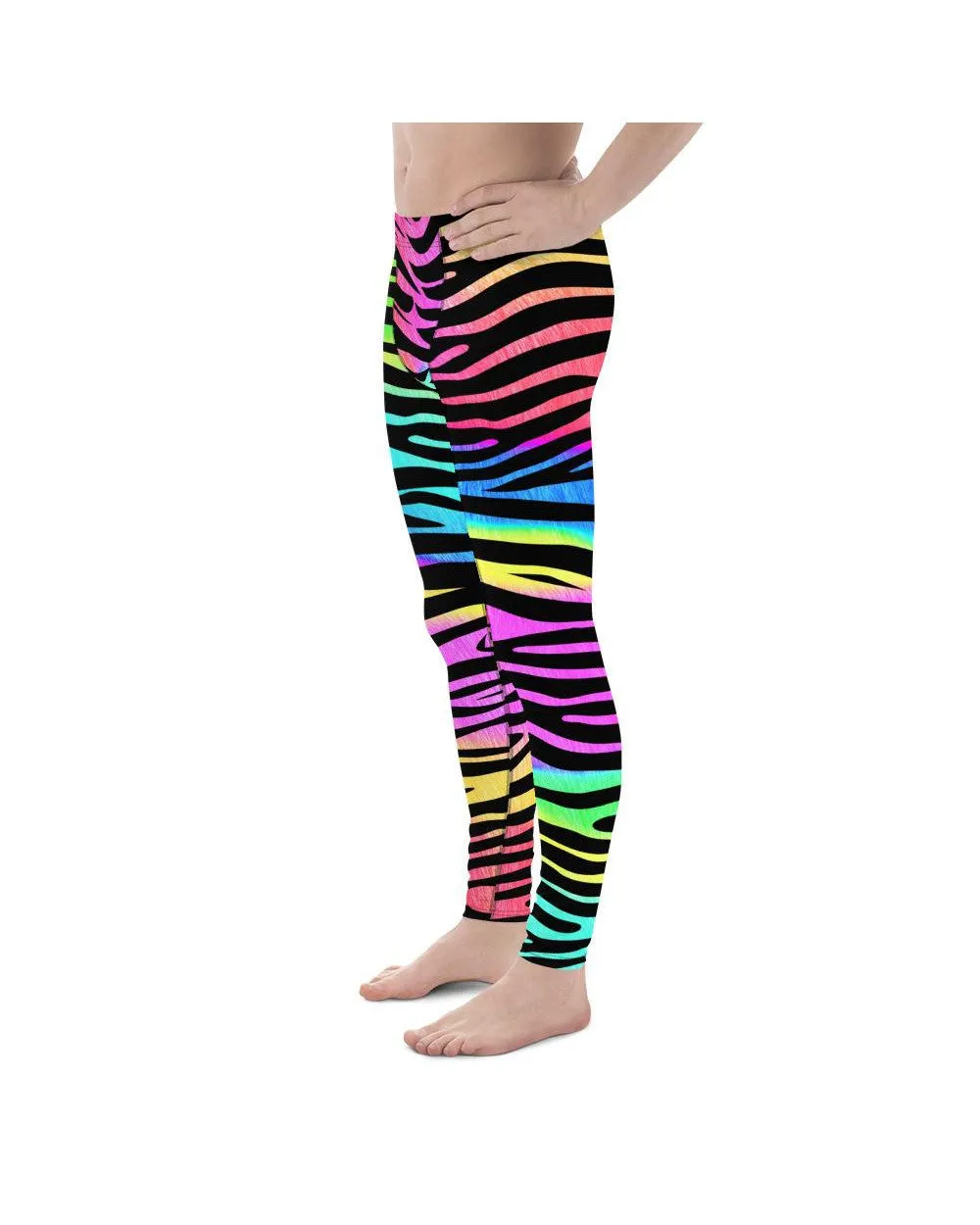 Colorful Zebra Striped Meggings