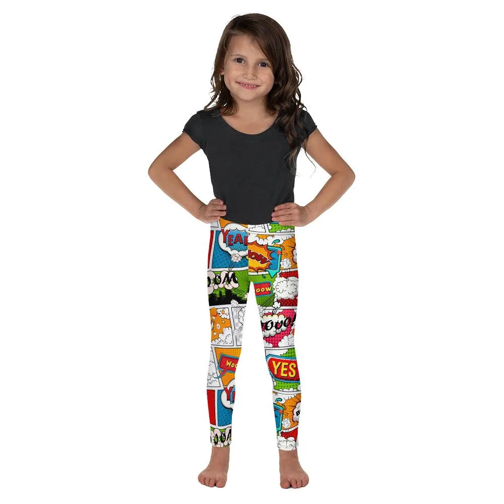 Comic Book Super Hero Kid's Leggings