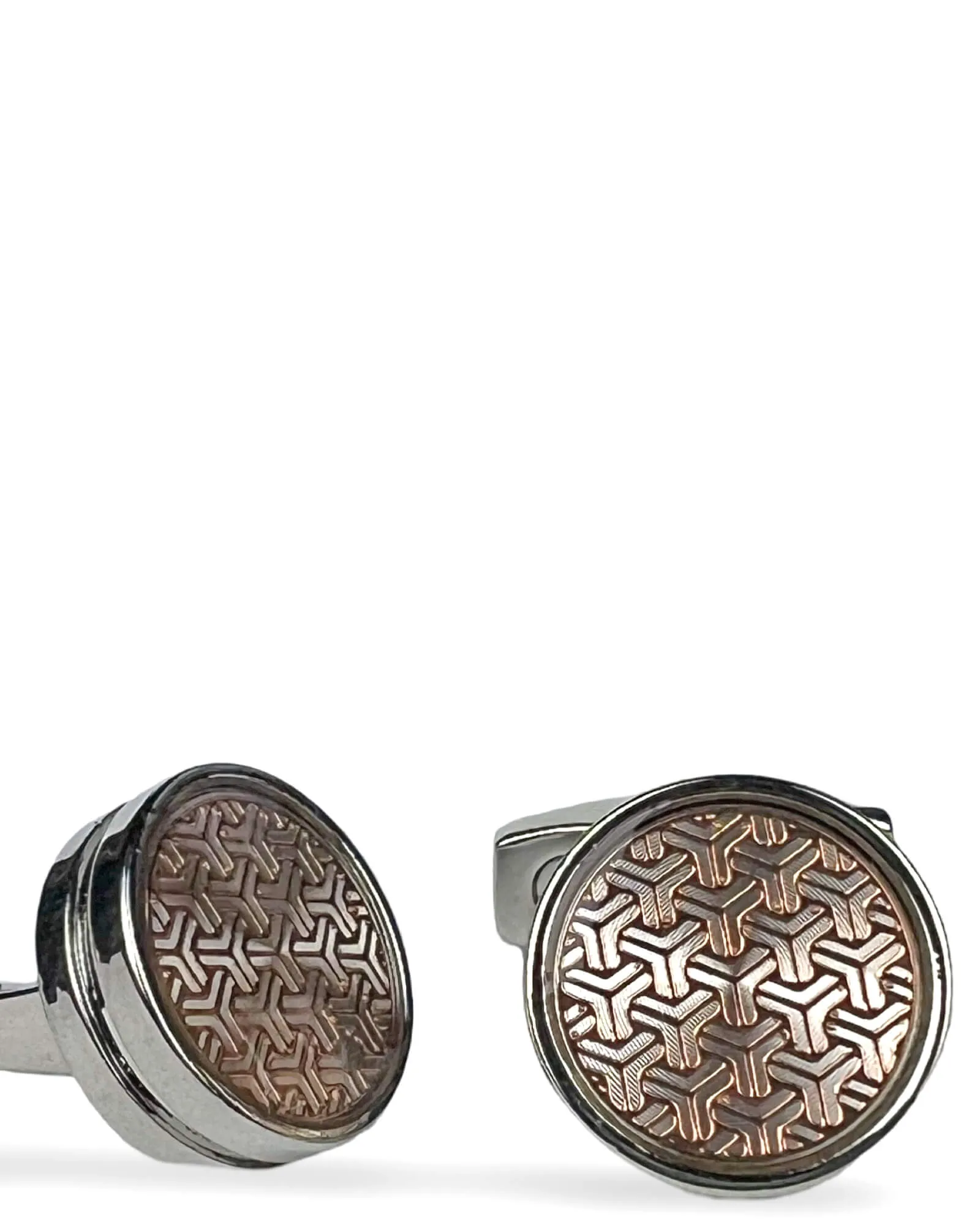 DÉCLIC Lavish Round Cufflink