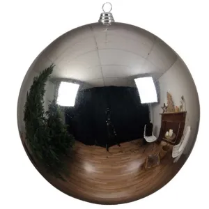 Decoris Shatterproof Bauble 20cm - Silver