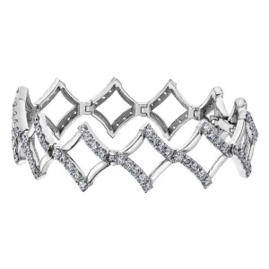 Diamond Fancy Link Bracelet