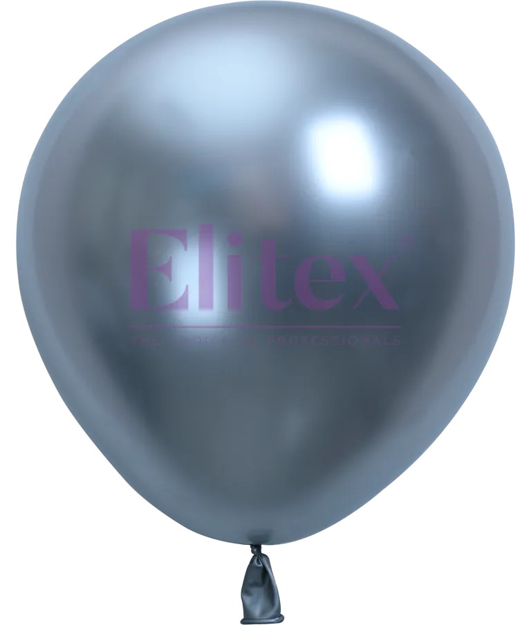 Elitex 6" Superglow Silver Latex Balloon 50ct