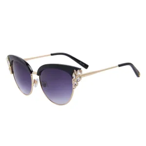 Flower Crystal Decoration Cat Eye Sunglass