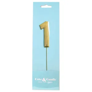 Gold Bold Number 1 Cake Topper