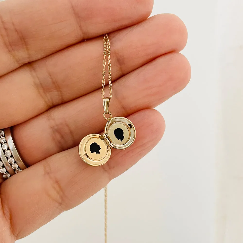 Gold Filled The Petite Silhouette Locket