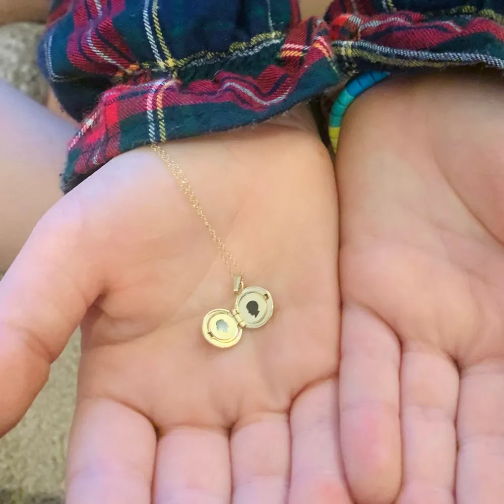 Gold Filled The Petite Silhouette Locket