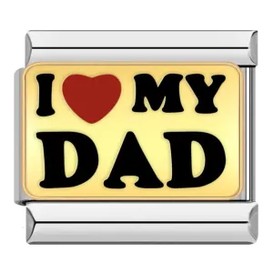 Gold Plate, I Love my Dad, on Silver