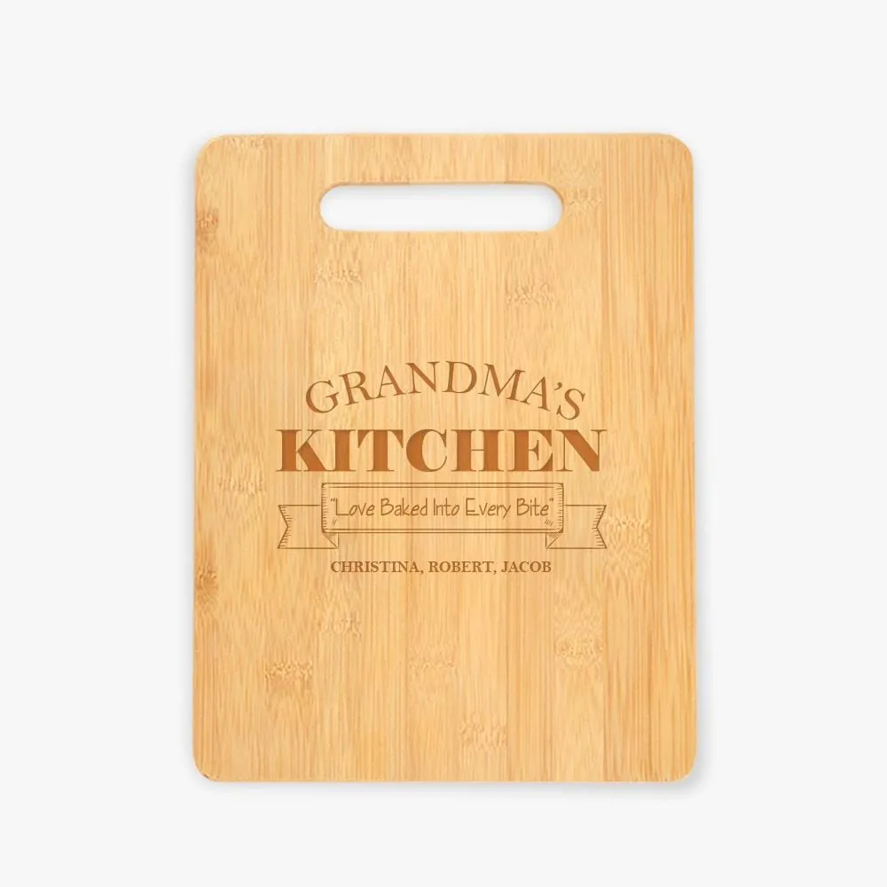 Grandma's Kitchen Personalized Cutting Board