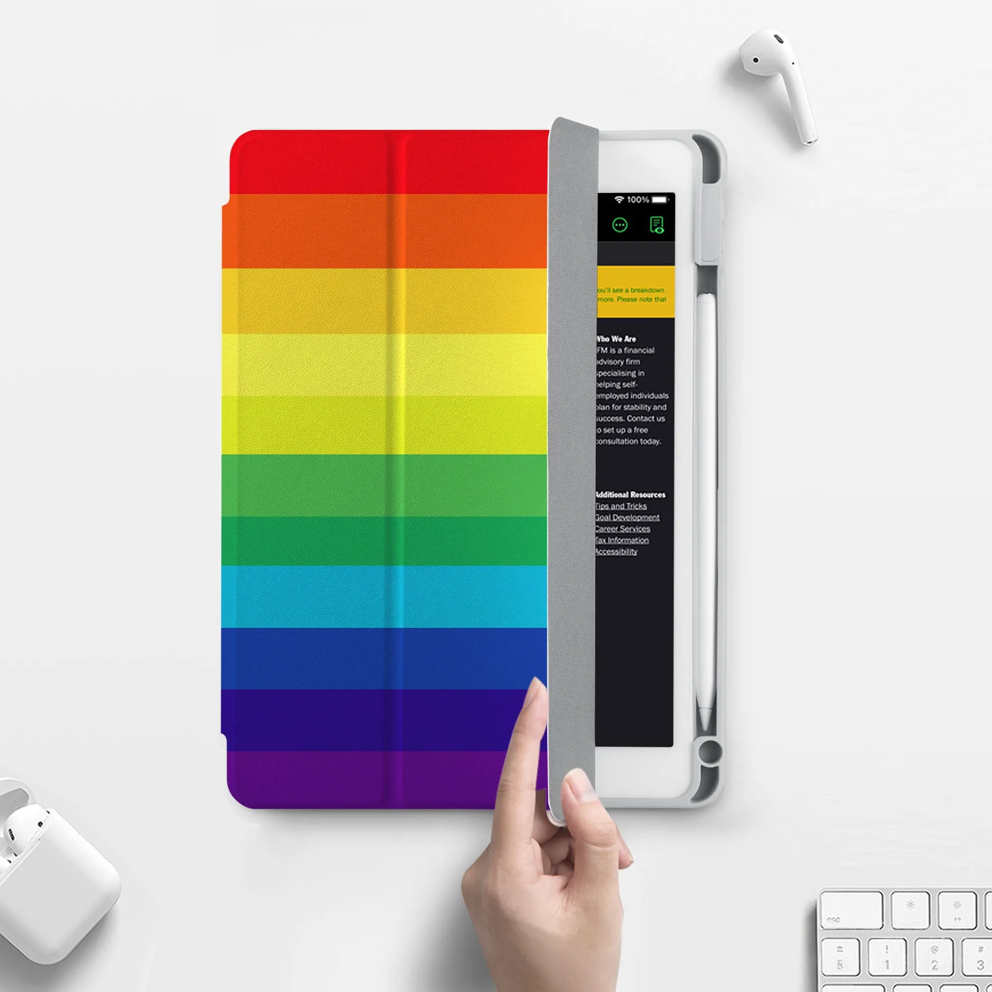 iPad 360 Elite Case - Rainbow