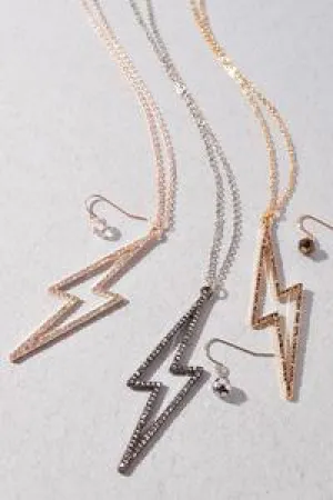 Lightning bolt necklace