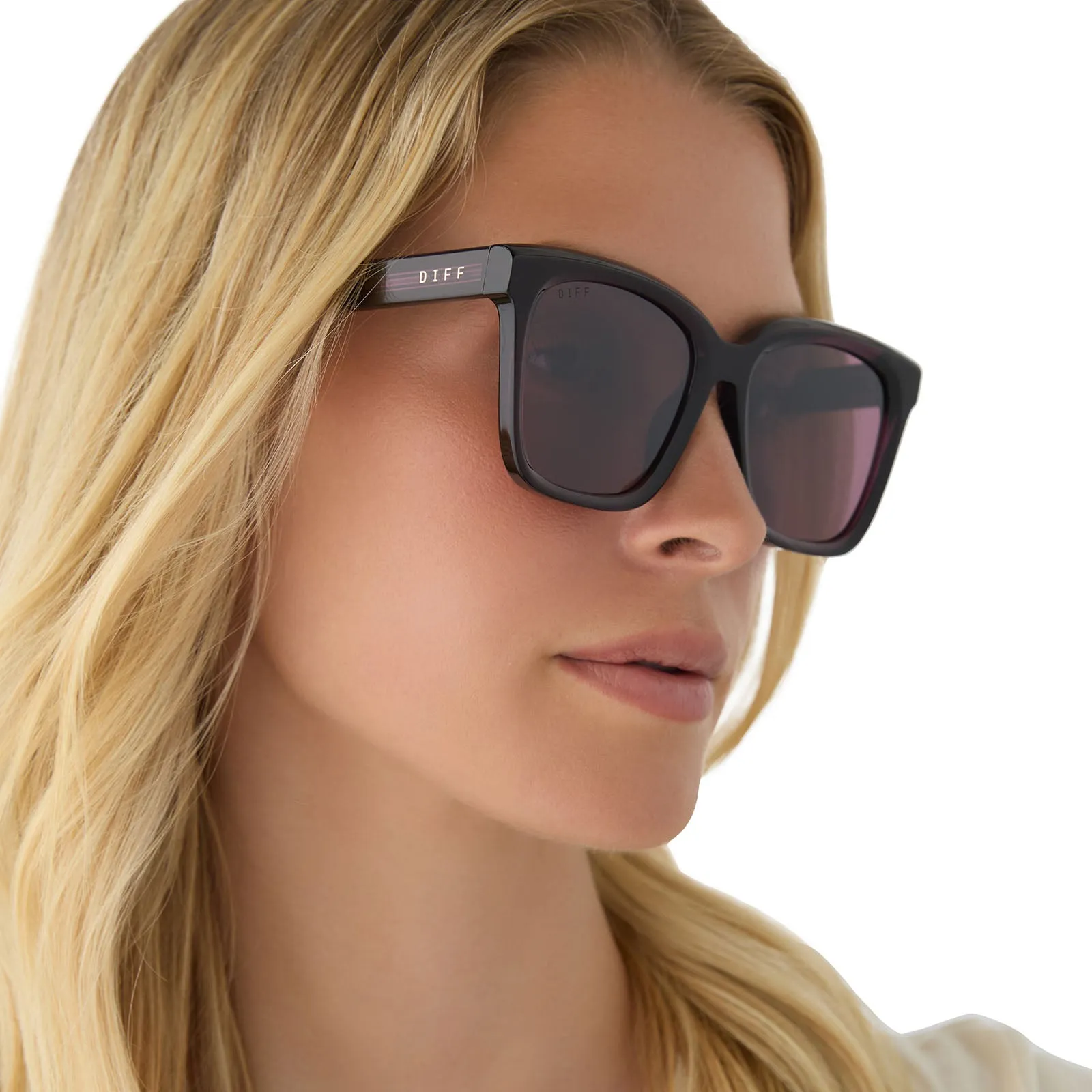 MEREDITH - AUBERGINE   AUBERGINE   SILVER FLASH SUNGLASSES