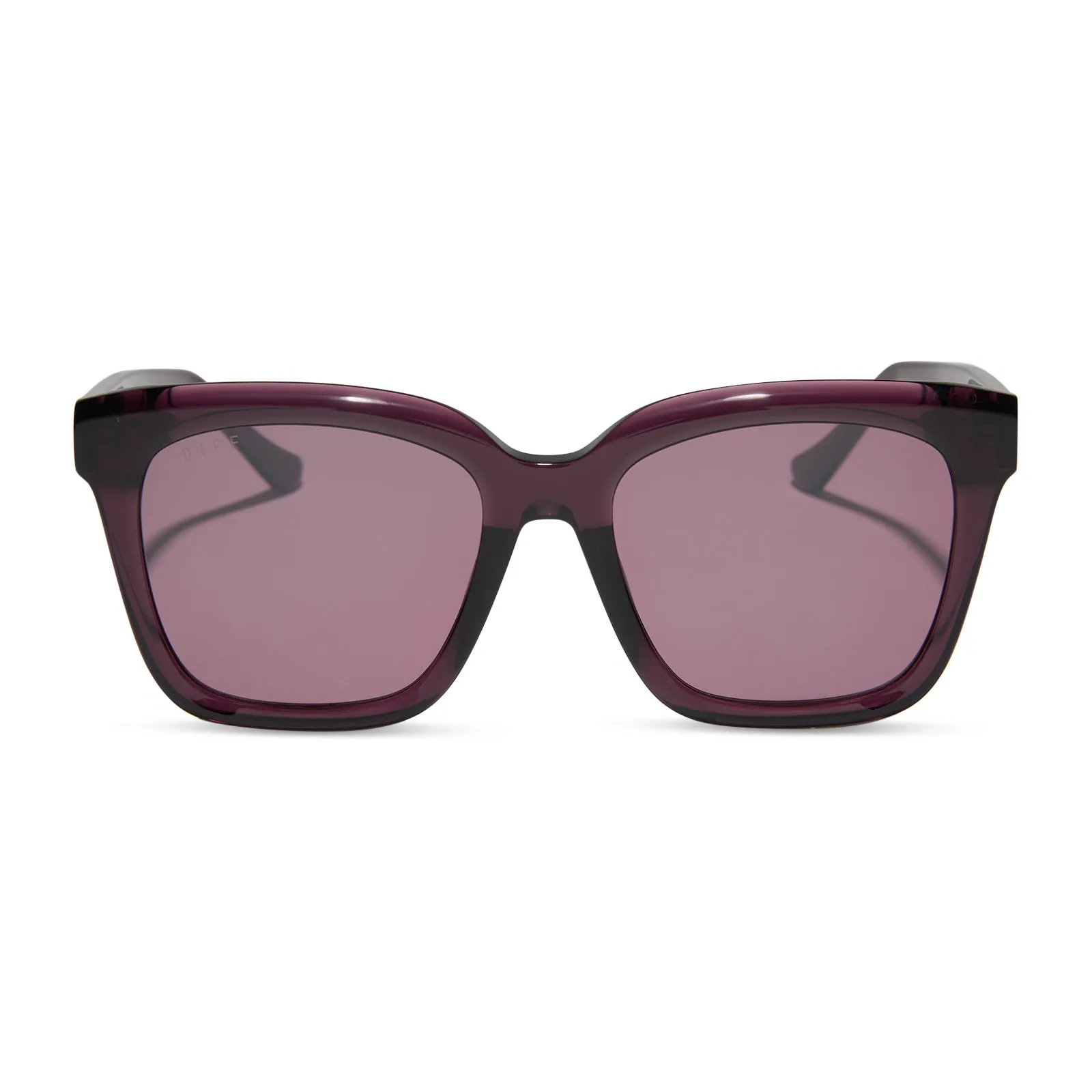 MEREDITH - AUBERGINE   AUBERGINE   SILVER FLASH SUNGLASSES