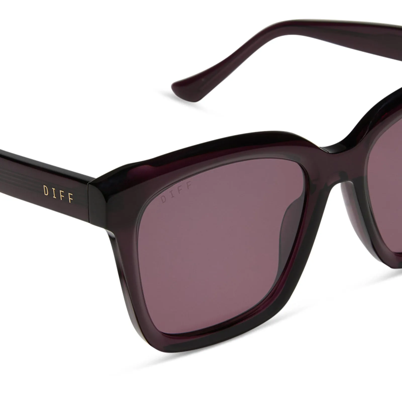 MEREDITH - AUBERGINE   AUBERGINE   SILVER FLASH SUNGLASSES