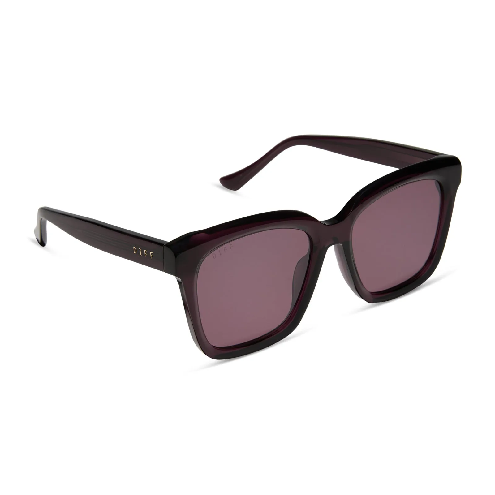 MEREDITH - AUBERGINE   AUBERGINE   SILVER FLASH SUNGLASSES