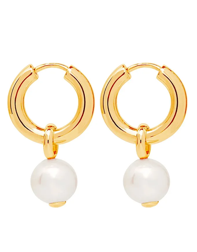 Ms Perla Gold Earring E6338