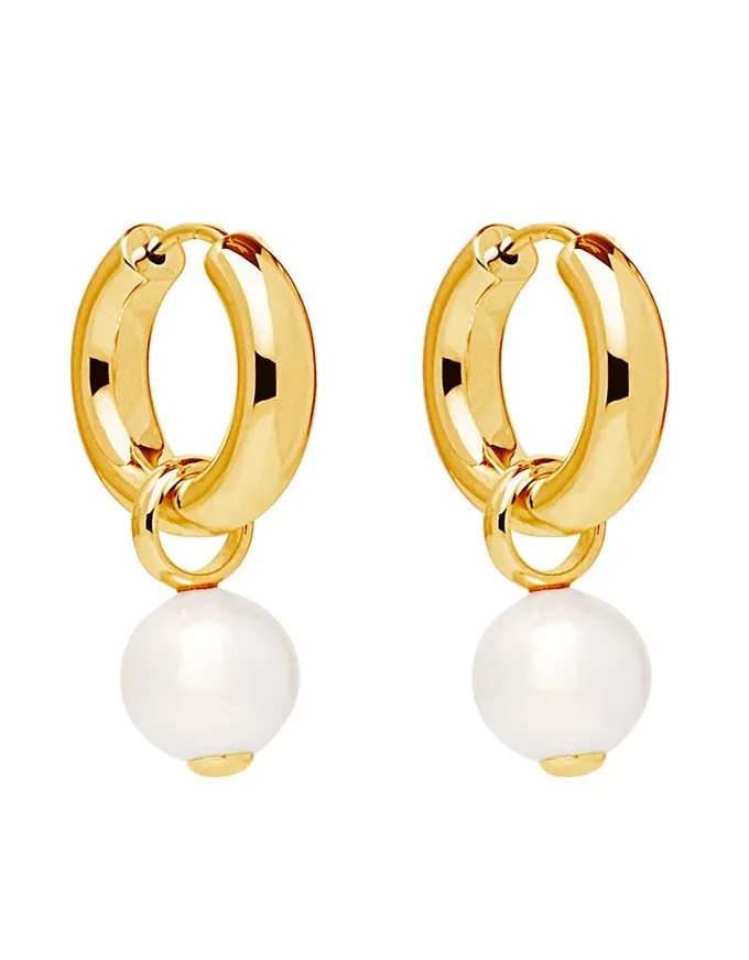 Ms Perla Gold Earring E6338