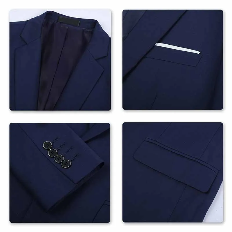 Navy Stylish Blazer One Button Casual Blazer