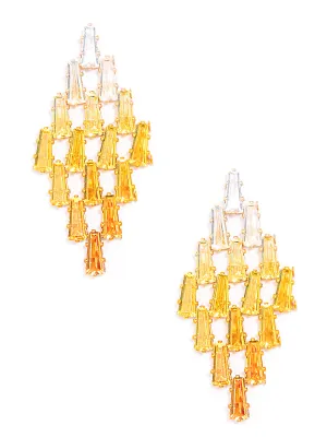 Ombre Crystal Spade Drop Earring