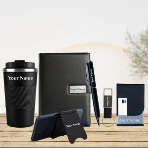 Personalized 6 in 1 Gift Set - Black