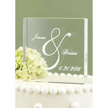 Personalized Ampersand Cake Topper