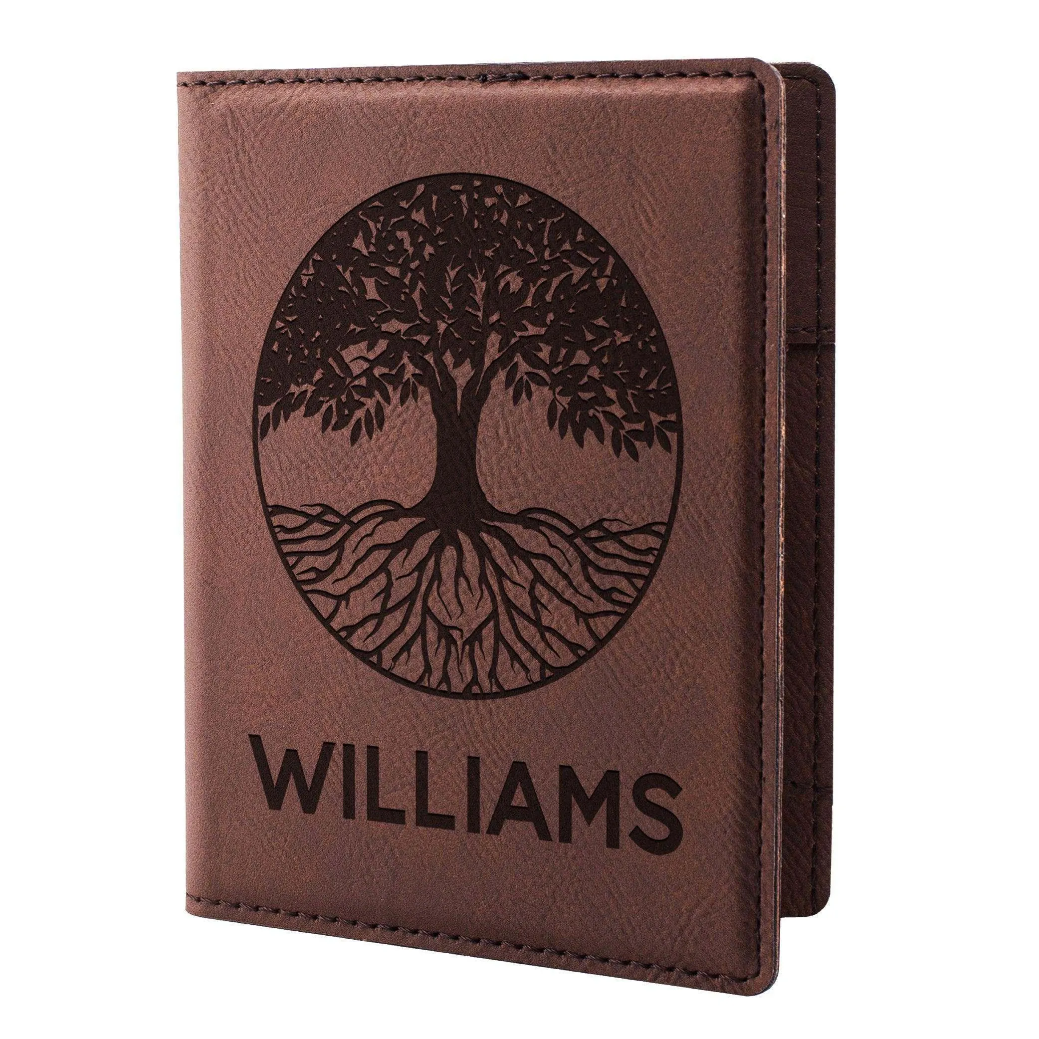 Personalized Passport Holder - Custom Leather Passport Cover