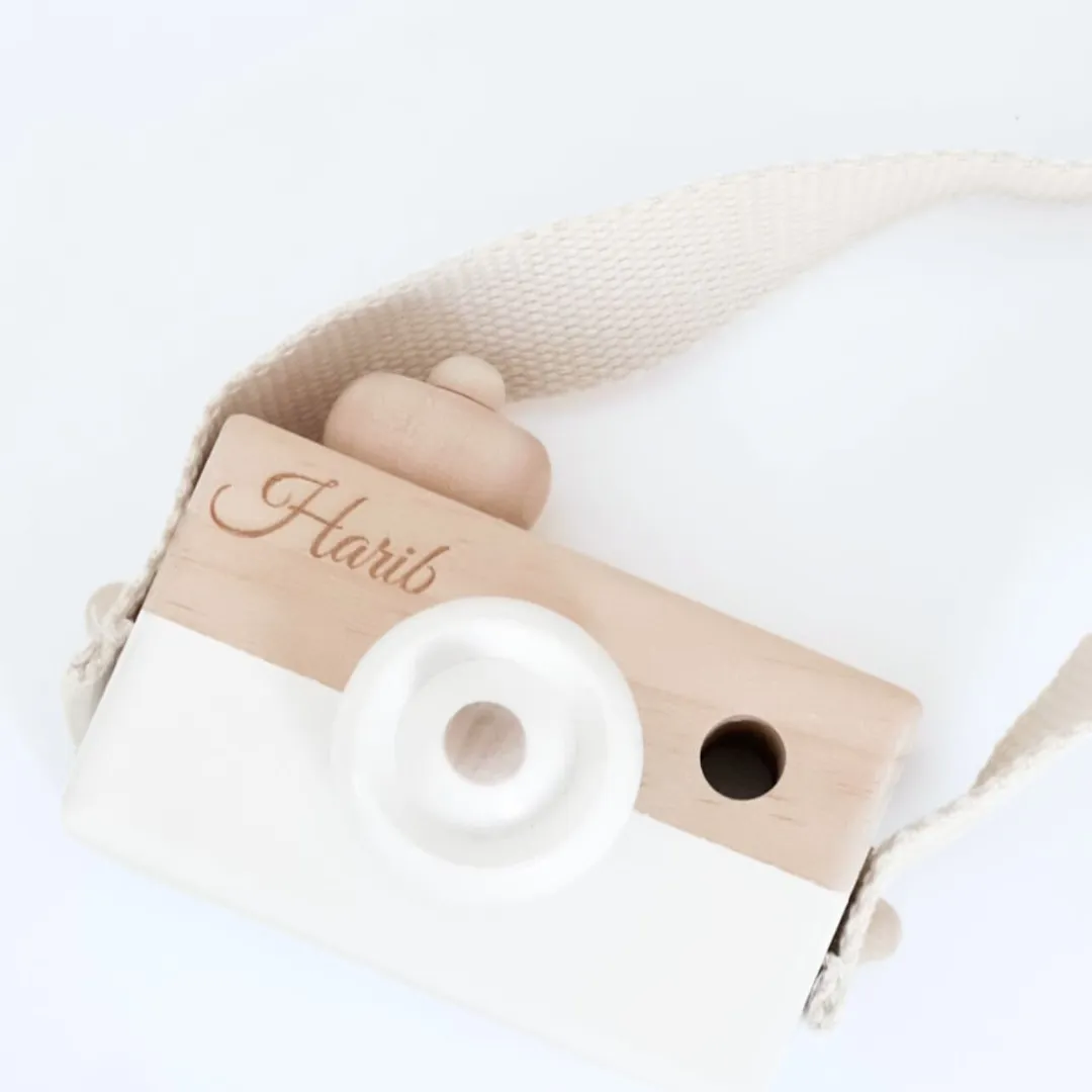 Personalized Wooden Camera