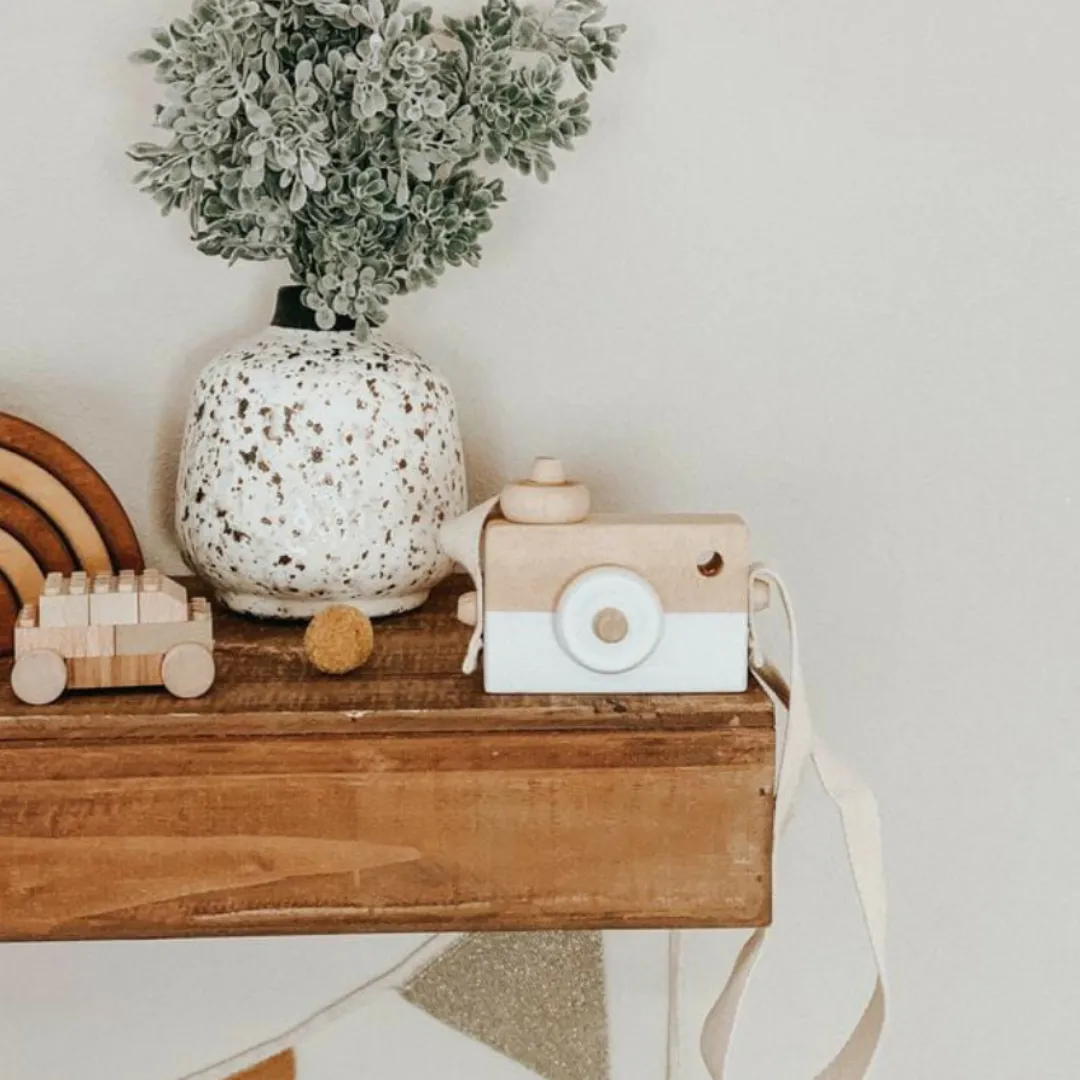 Personalized Wooden Camera