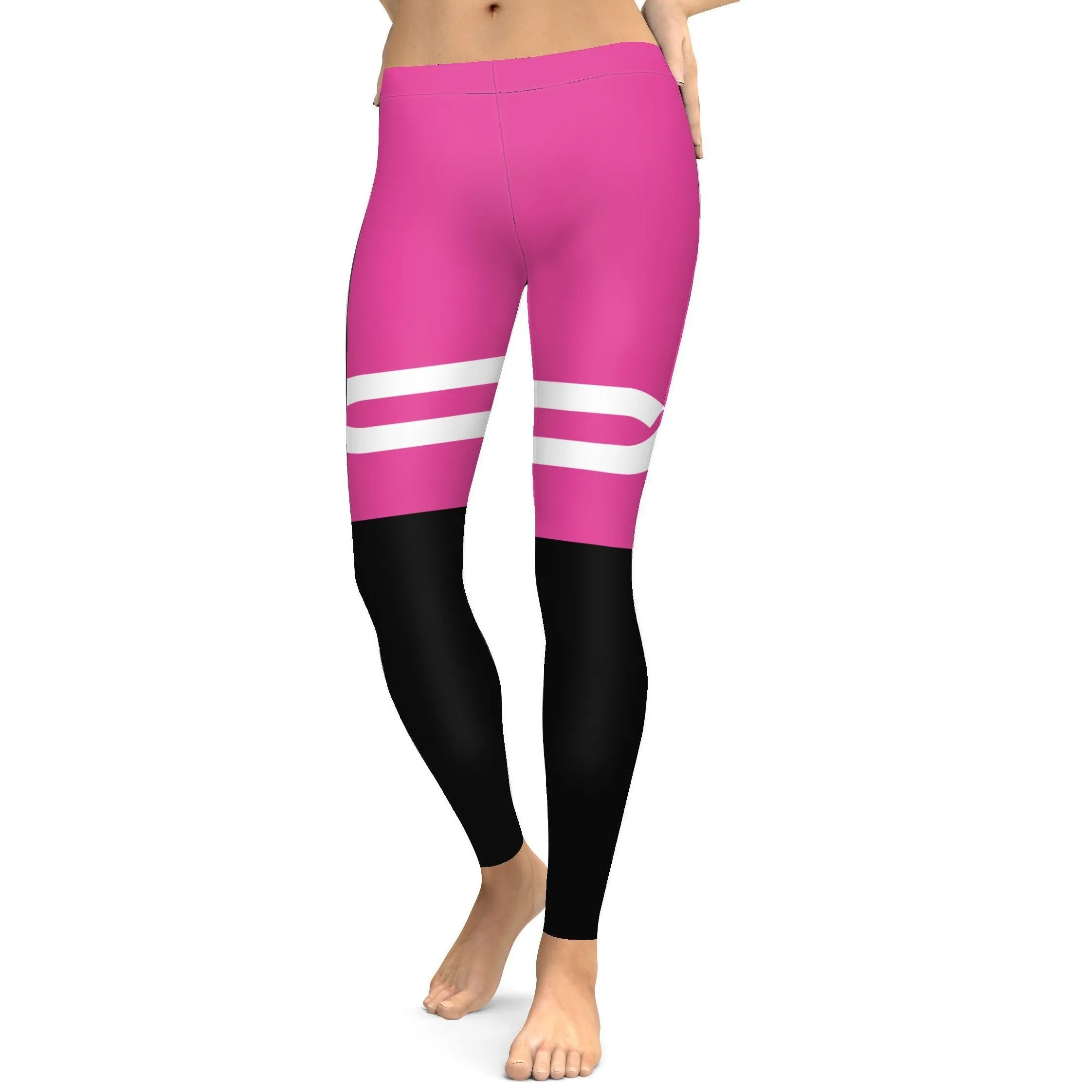 Pink and Black Infinity Leggings